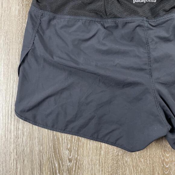 Patagonia Nine Trails Running Shorts Women’s XL Black Rear Pocket 24655 Trail - Picture 12 of 16